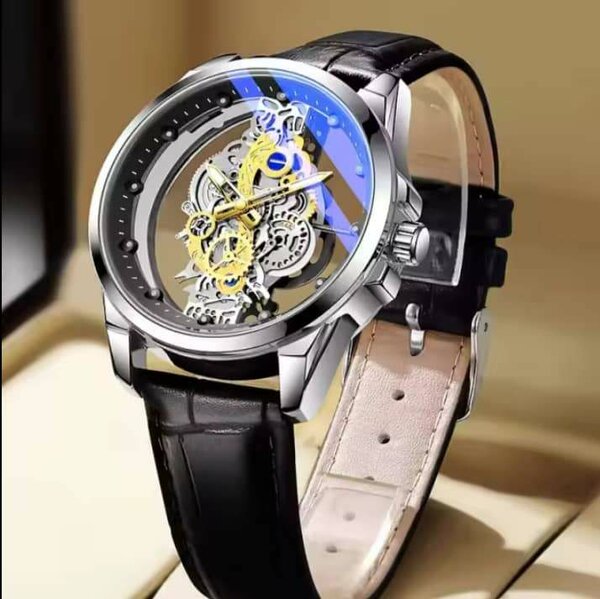 Montre squelette homme élégante