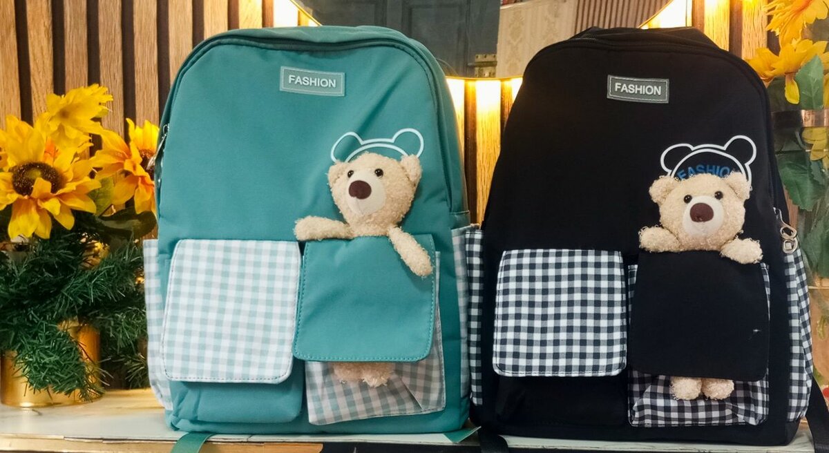 Sac à dos enfant avec peluche