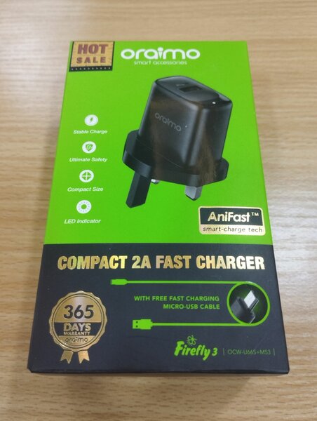 Oraimo type A complete charger