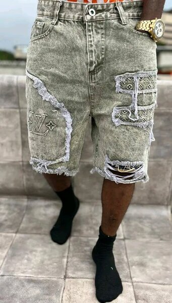 Shorts en jean déchiré