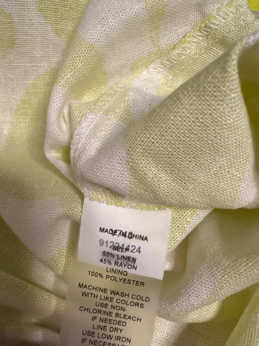 Jupe évasée en lin imprimé