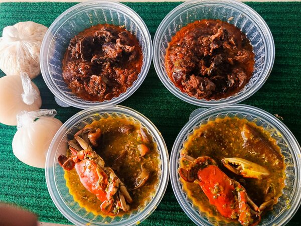 Ragoût d'escargots épicé africain