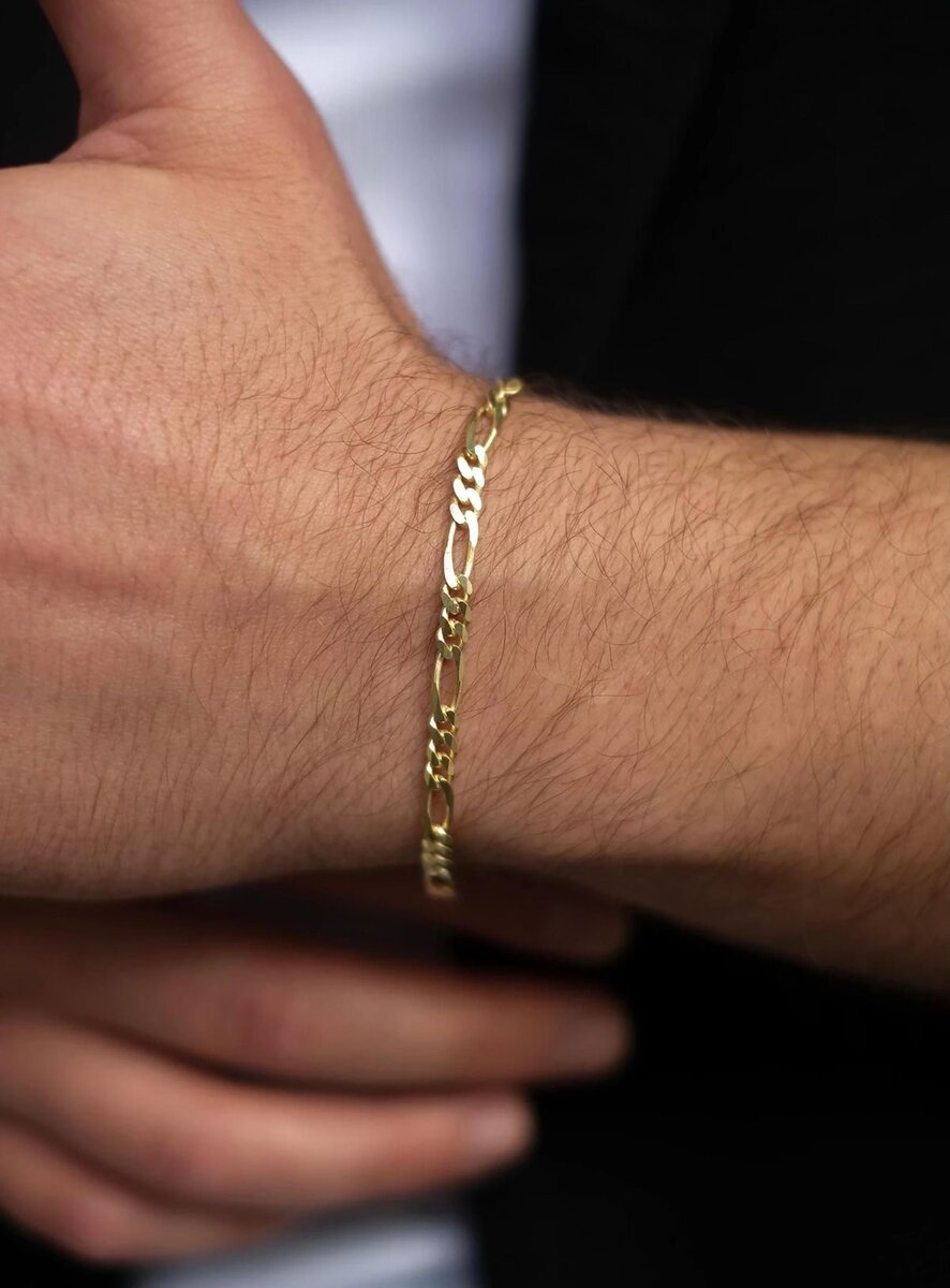 Bracelet doré élégant homme