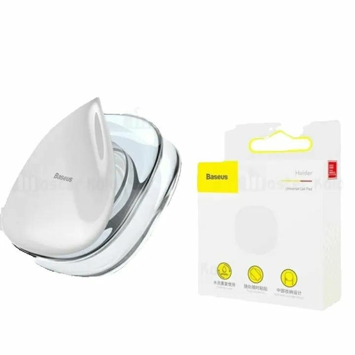 Baseus 2 in 1 Silicone Gel Pad Mobile Holder with USB Earpho