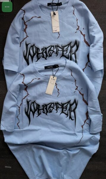 T-shirt graffiti bleu moderne