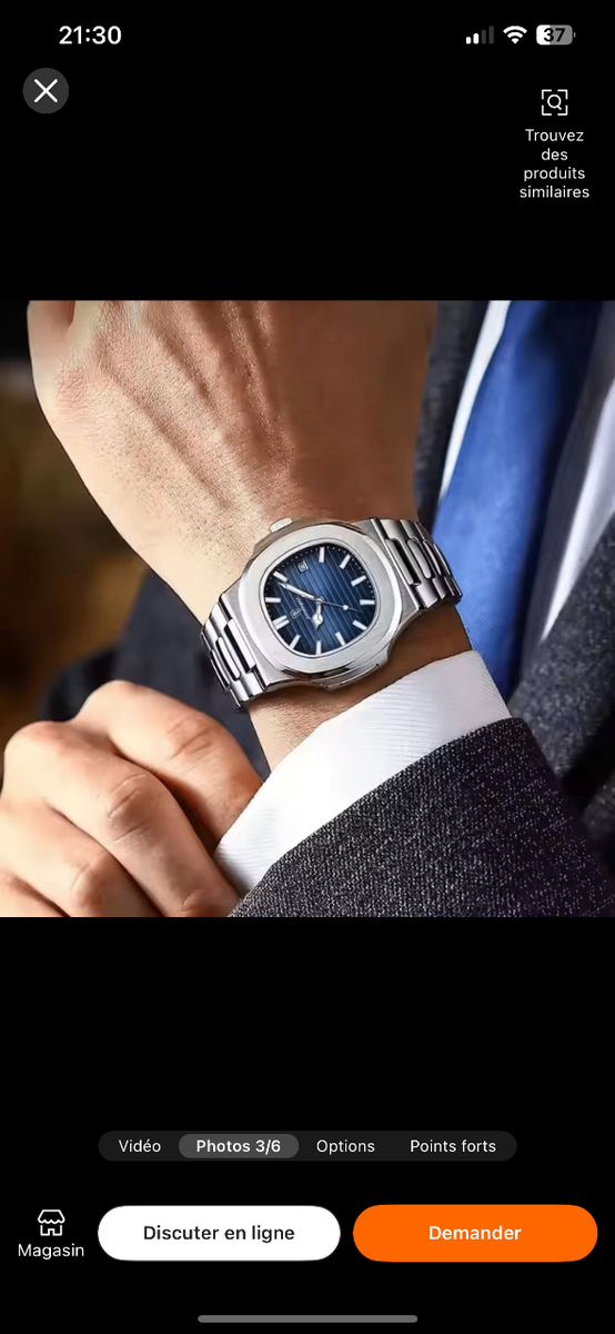 Montre en Acier POEDAGAR