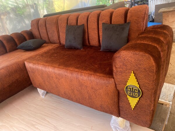 Canapé d'angle en velours