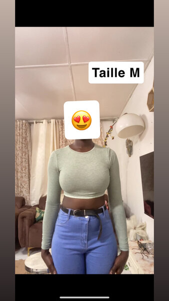 Haut Court Manche Longue Femme