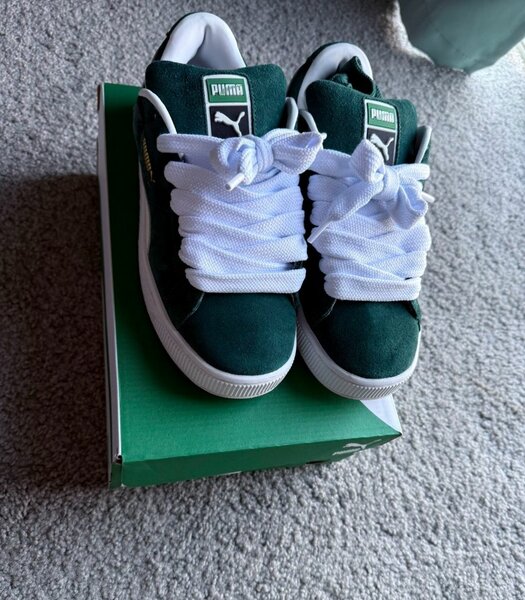 Baskets Puma vertes unisexes