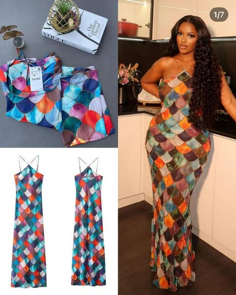 Robe Multicolore Écaille