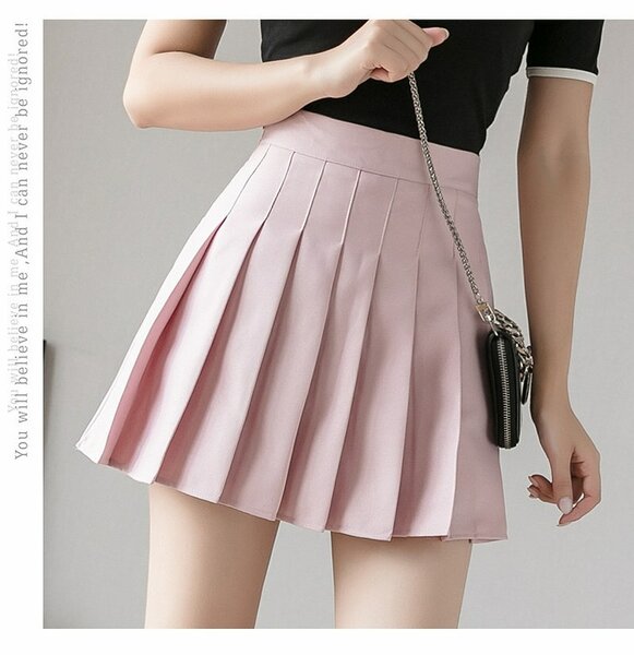 Women's Pleated Skirt Pink