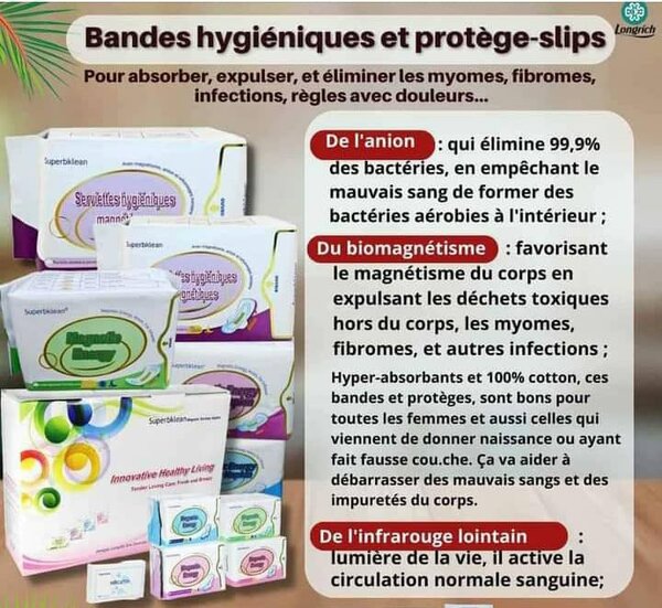 Protège slips bio et serviettes hygiéniques