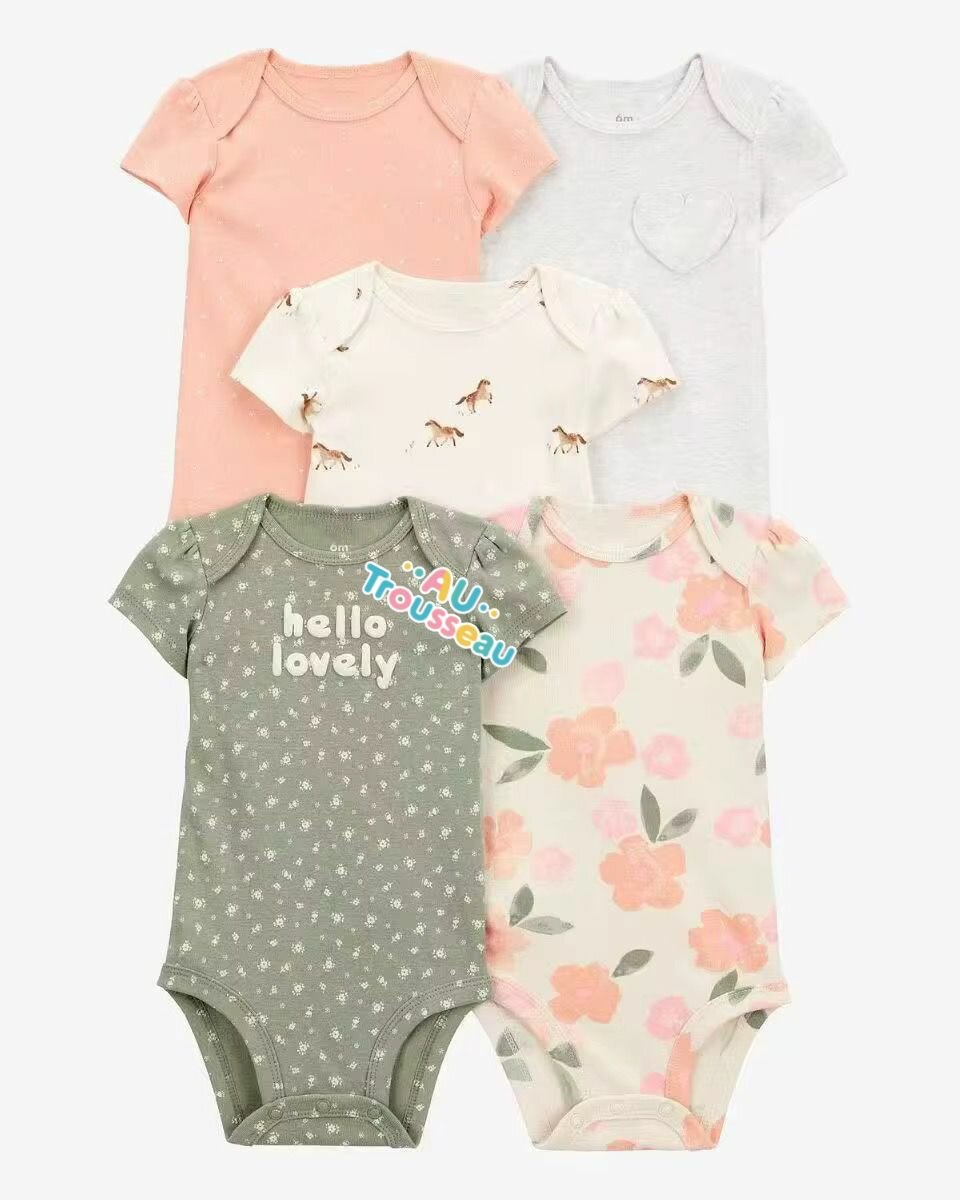 Lot de 5 bodies bébé