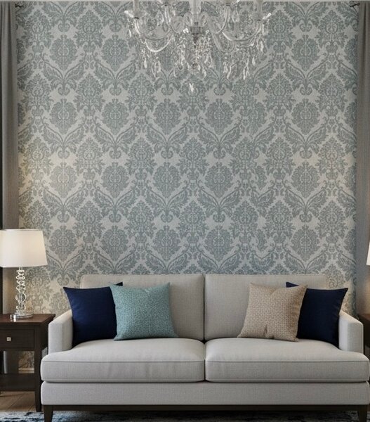 papier peint damassé.