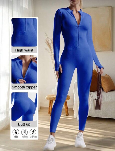 Combinaison de sport zippée