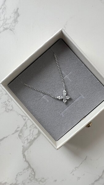 Collier Papillon Argent Éclatant