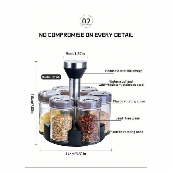 Bouteilles D'épices Assaisonnement Rotatif OT-20
