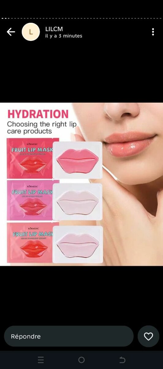 Masques Lèvres Hydratants
