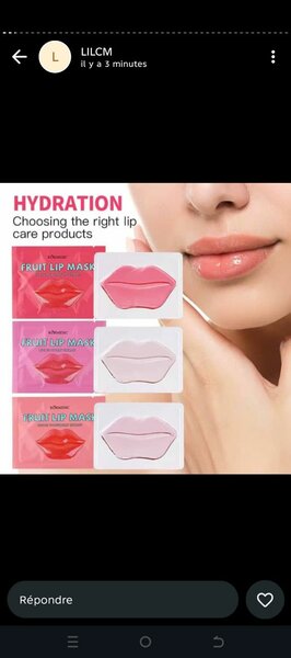 Masques Lèvres Hydratants