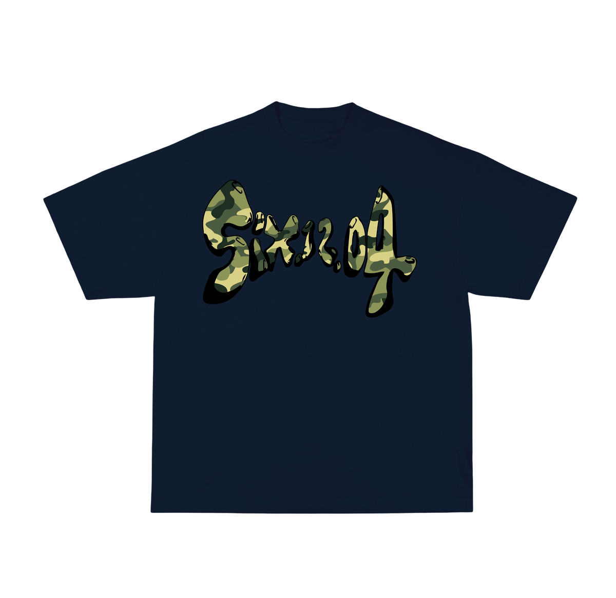 T-shirt camouflage graphique