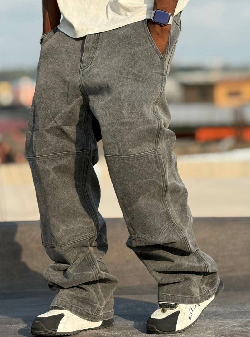 Pantalon Cargo Gris Homme