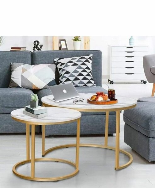 Center table with metal legs