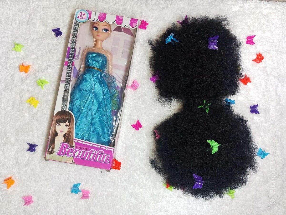 KIT NOËL ( POUPÉE+ POSTICHE)