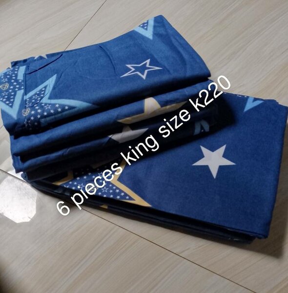 Bed linen set (6 pieces, king size)