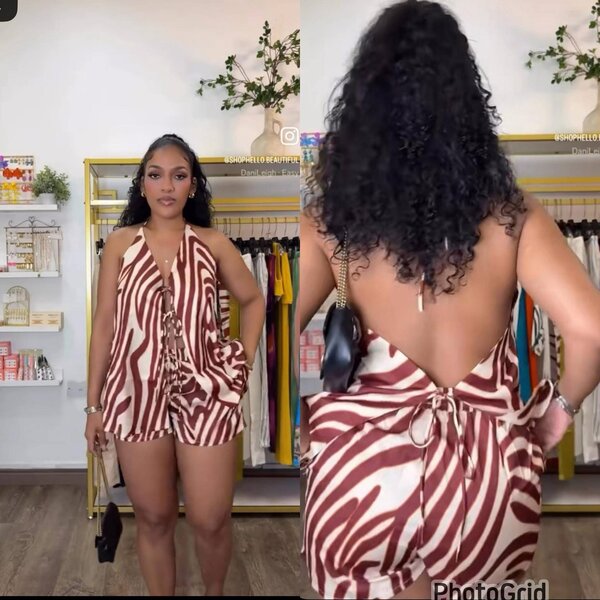 Combishort décontracté chic