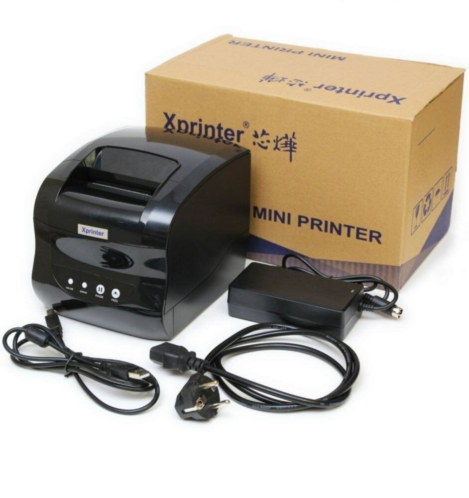 Термо принтер для этикеток Xprinter XP-365B