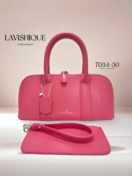 Sac à main en cuir rose élégant