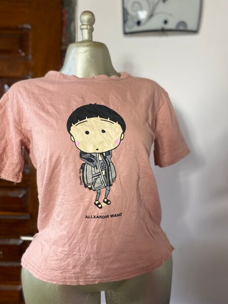 T-shirt rose dessin animé