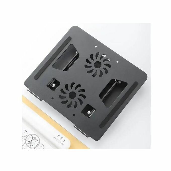 Support ajustable avec ventilateur pour ordinateur