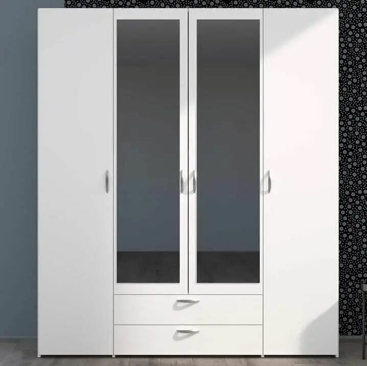 Armoire moderne avec miroir 4 portes