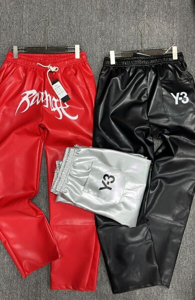 Pantalons en cuir synthétique tendance