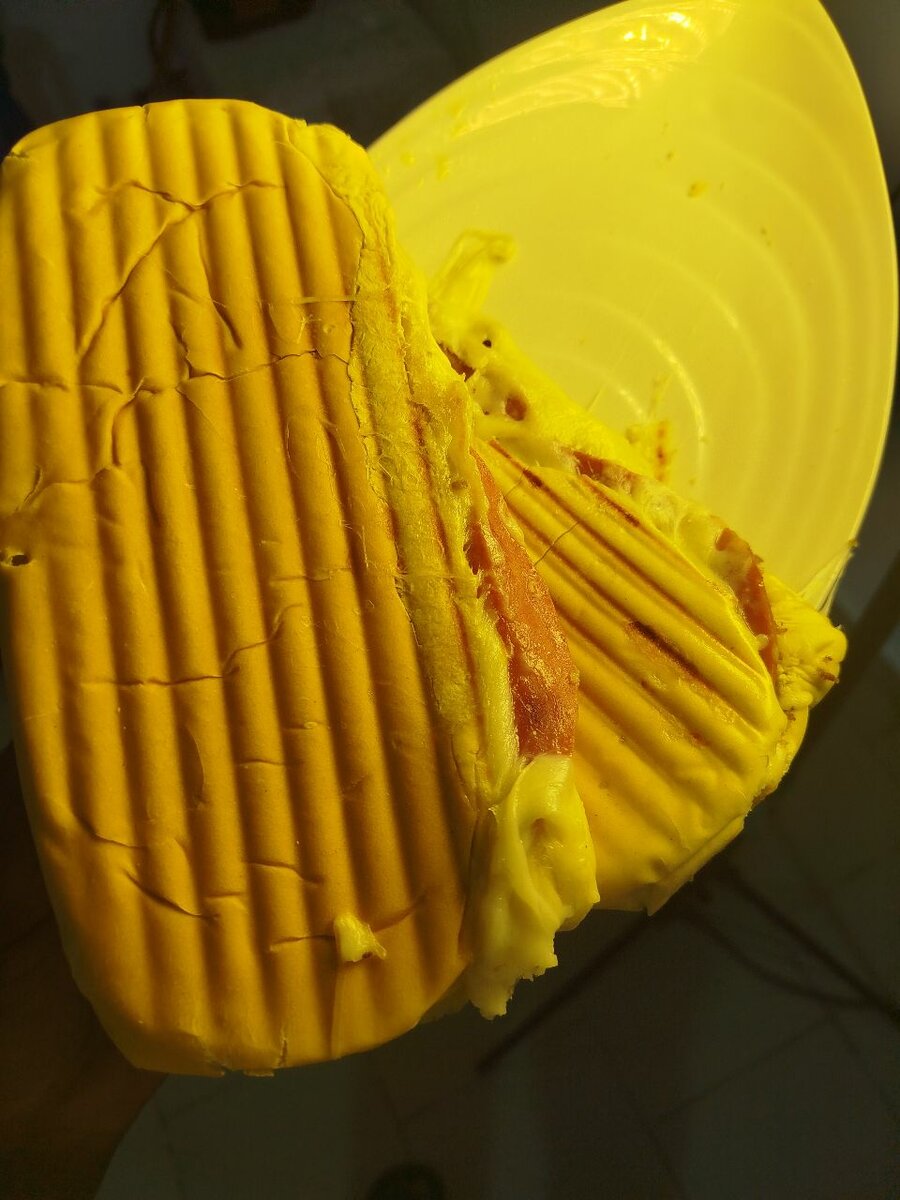 Panini au fromage fondu