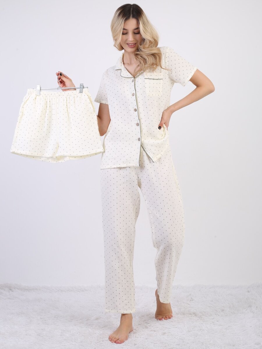 Муслиновая пижама 3в 1