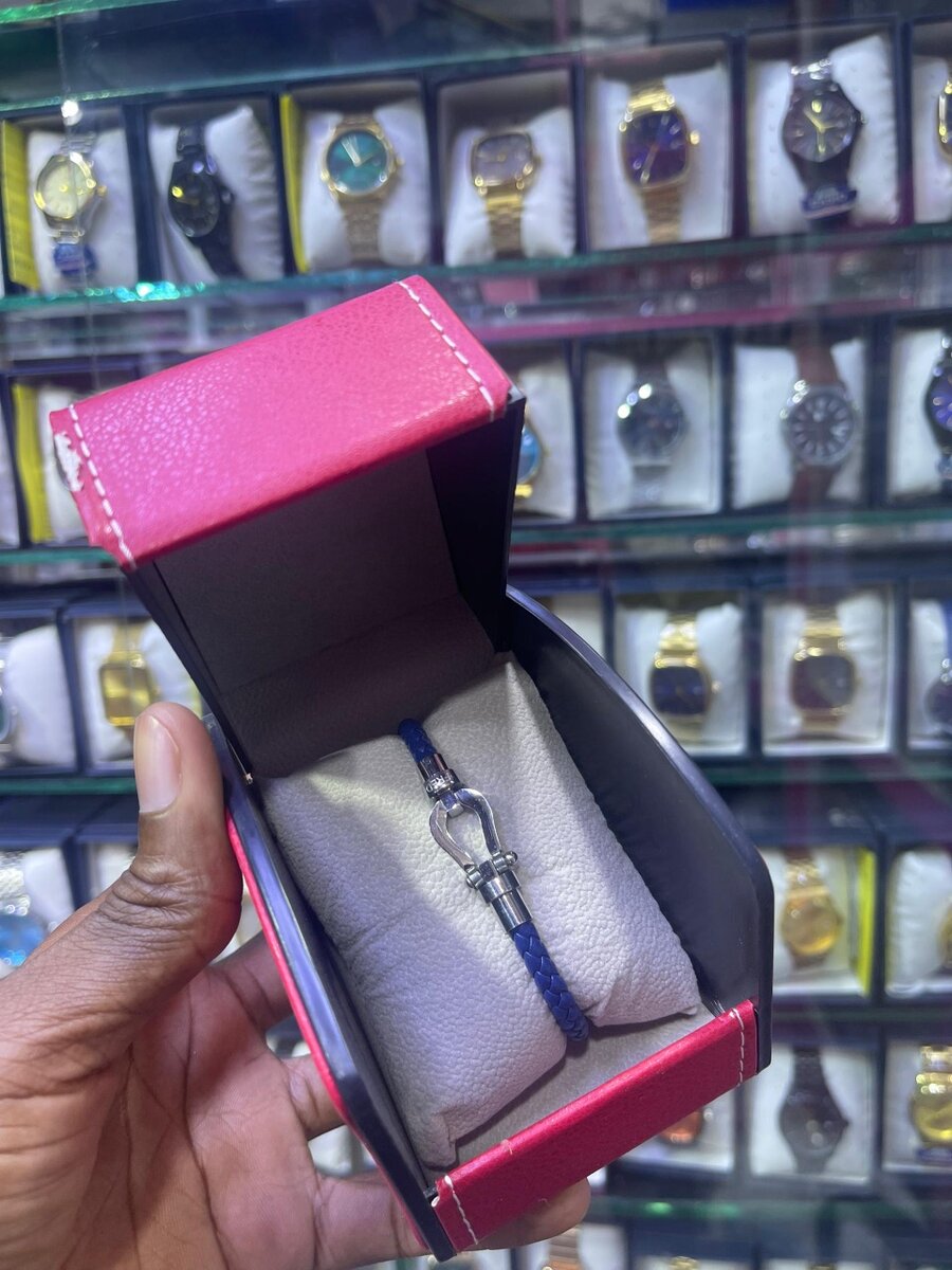 Bracelet en cuir tressé mixte