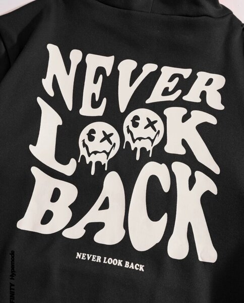 Sweat-shirt " Never look back"