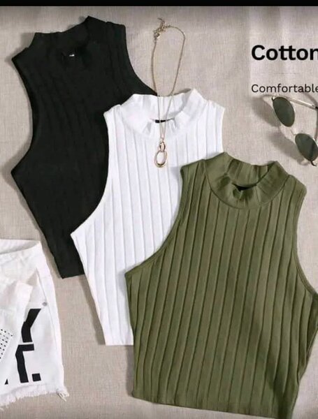 Débardeurs côtelés femme
