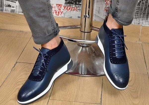 Chaussures Hommes Élégantes Bleues