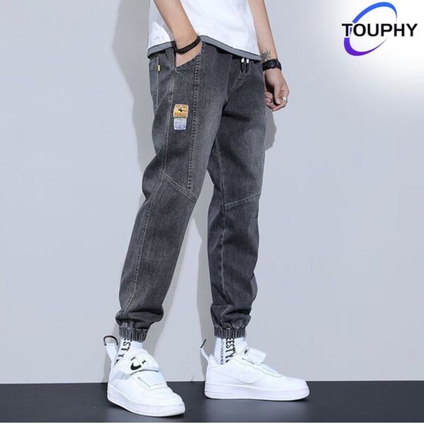 Pantalons jogging denim homme