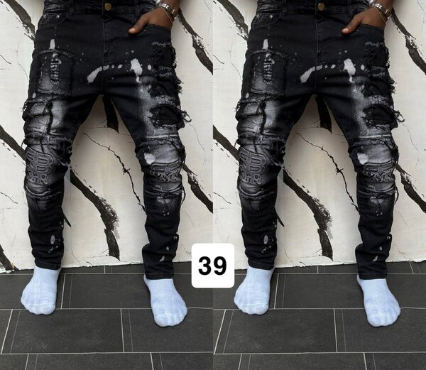 Jean tendance homme délavé