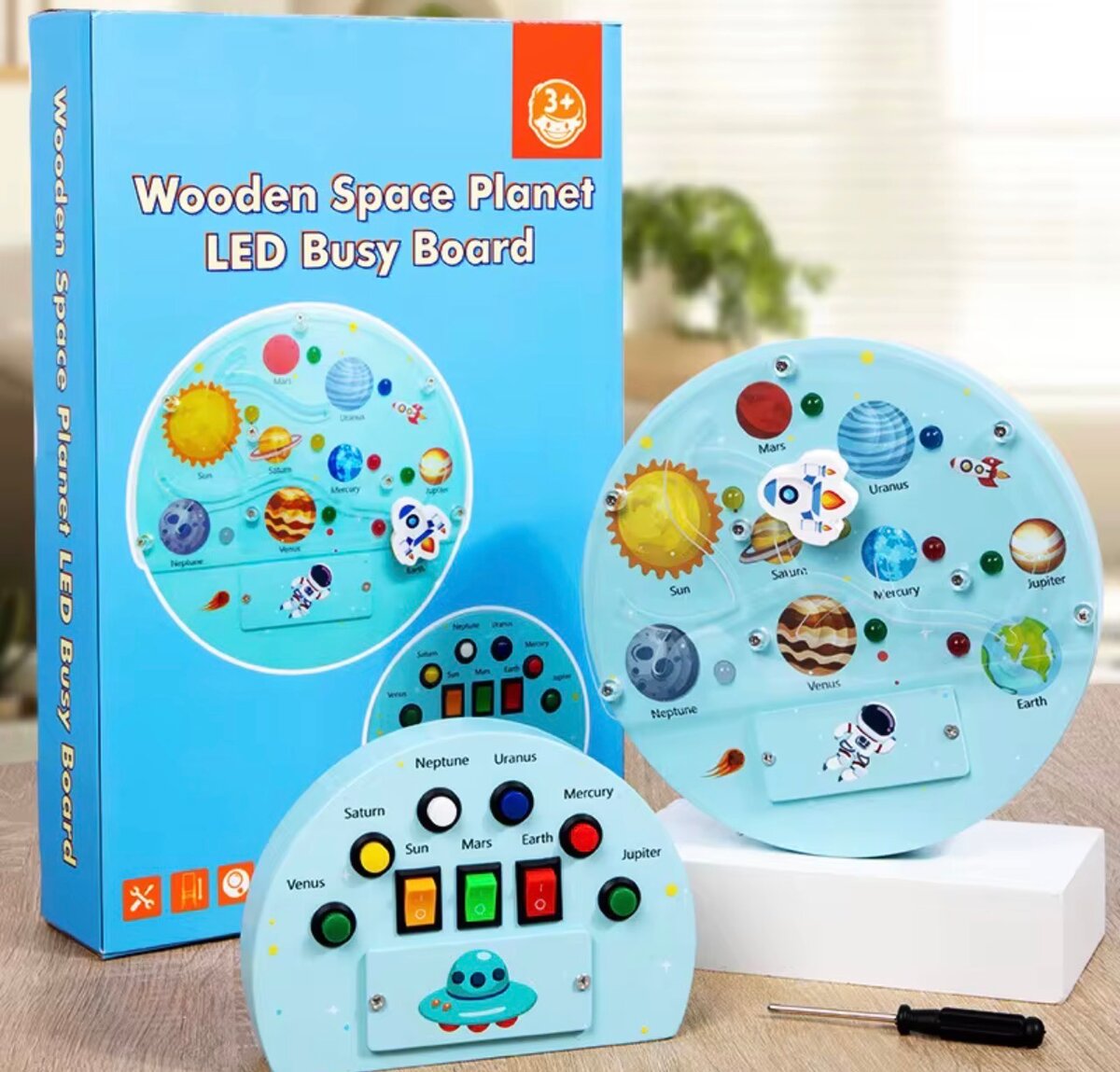 Tableau Éducatif LED Espace