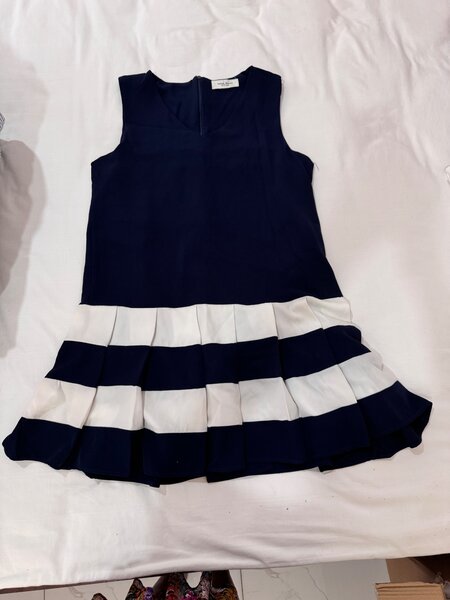 Dark blue preppy vibe dress