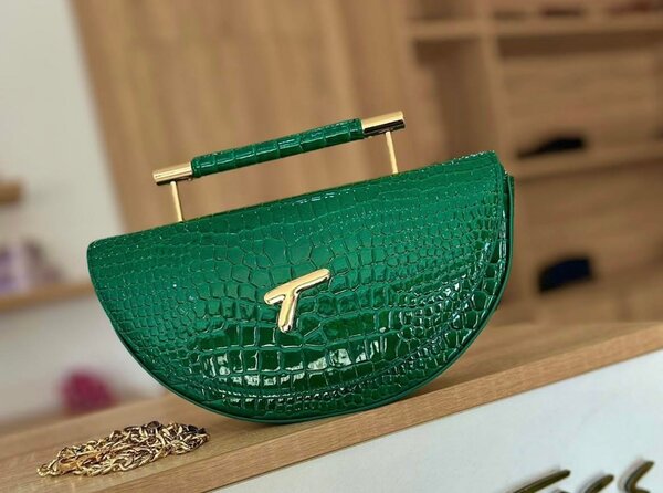 Sac à main vert élégant