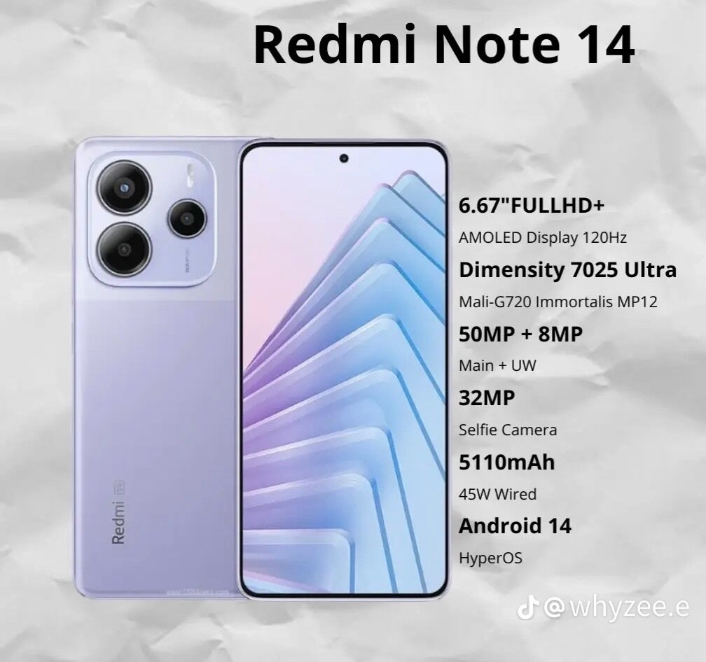 REDMI NOTE 14 128/6