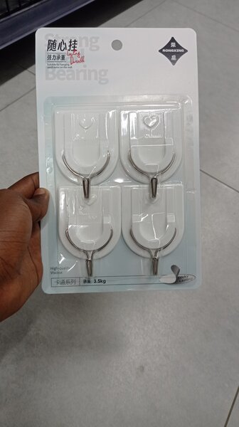 4 Crochets adhésifs 0,8kg