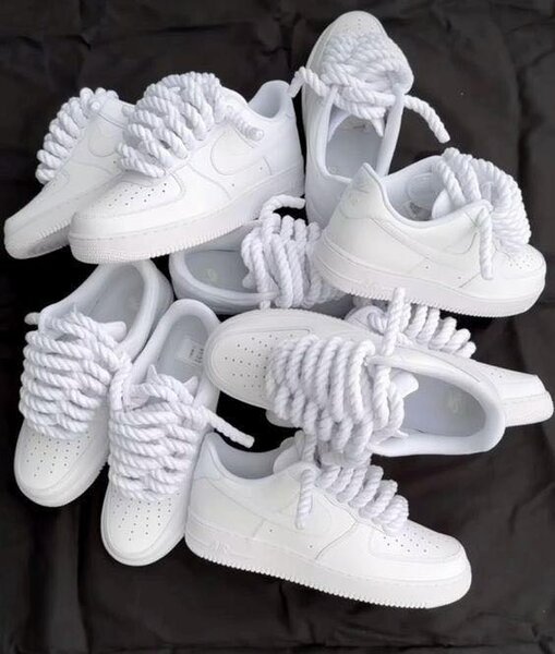 Baskets blanches style unique