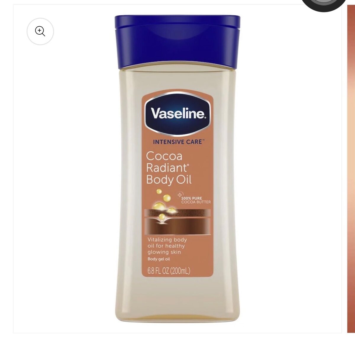 Vaseline body oil